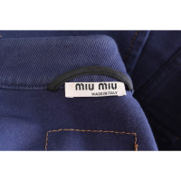 Miu Miu Jas/Mantel Katoen in Blauw