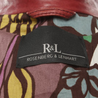 Rosenberg & Lenhart Jas/Mantel Leer in Rood