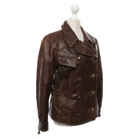 Sylvie Schimmel Jacket/Coat Leather in Brown