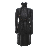 Dolce & Gabbana Jacke/Mantel aus Leder in Schwarz