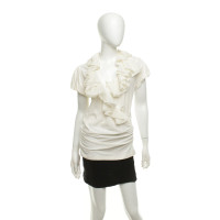 Ralph Lauren À manches courtes blouse en crème blanche