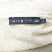 Ralph Lauren Korte mouwen blouse in crème wit