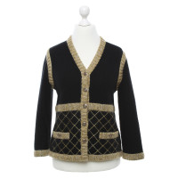 Chanel Cardigan in nero / giallo