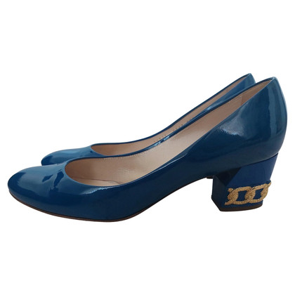 Casadei Slippers/Ballerinas Leather in Blue
