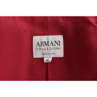 Armani Collezioni Blazer aus Leinen in Bordeaux