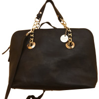Blumarine Shoulder bag Patent leather in Black