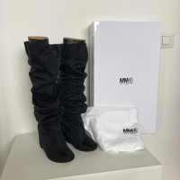 Mm6 Maison Margiela Boots Leather in Black