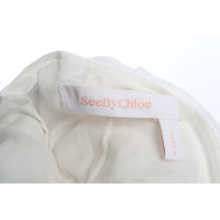 See By Chloé Robe en Coton en Blanc