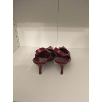 Marc Jacobs Pumps/Peeptoes aus Leder in Rot