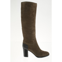 Sergio Rossi Boots Suede in Olive