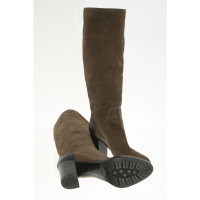 Sergio Rossi Boots Suede in Olive