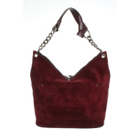 Jimmy Choo Shopper Suede in Bordeaux