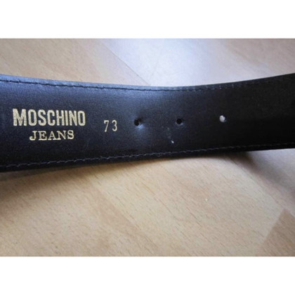 Moschino Belt Leather in Grey