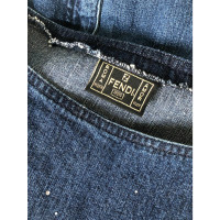 Fendi Oberteil aus Jeansstoff in Blau