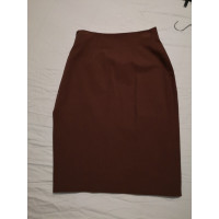 Anna Molinari Skirt Cotton in Brown