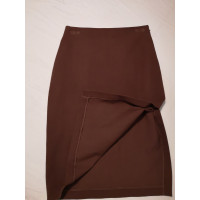 Anna Molinari Skirt Cotton in Brown