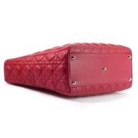 Dior Lady Dior Large Leather in Red