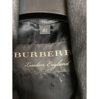 Burberry Jacke/Mantel aus Leder in Schwarz