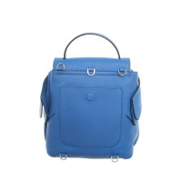 Tod's Mini Wave Backpack Leer in Blauw