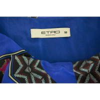 Etro Robe en Soie en Bleu