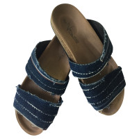 Peter Non Sandals Jeans fabric in Blue