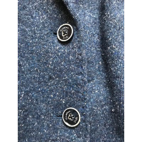 Massimo Dutti Jacke/Mantel aus Wolle in Blau