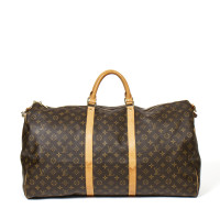 Louis Vuitton Keepall Bandouliere 60 Canvas in Bruin