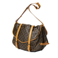 Louis Vuitton Saumur 35 Canvas in Bruin