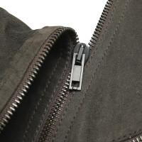 Haider Ackermann Leather jacket in dark gray