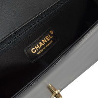 Chanel Boy Large Patent leather in Black