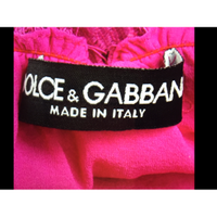 Dolce & Gabbana Kleid aus Baumwolle in Fuchsia