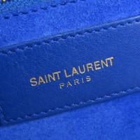 Saint Laurent Sac De Jour in Pelle in Blu