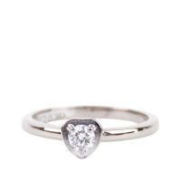 Cartier Diamonds Legers Heart Diamond Solitaire Ring
