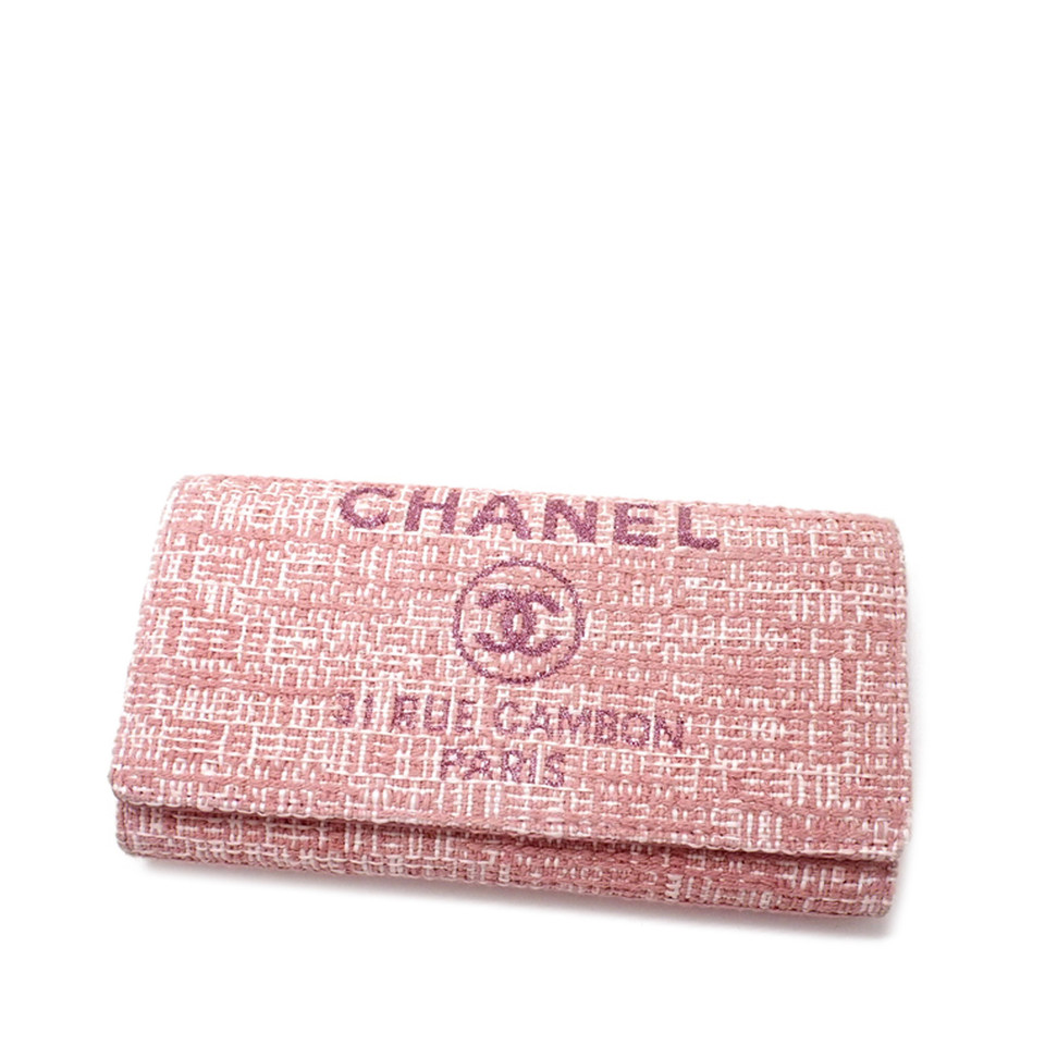 Chanel Tasje/Portemonnee Canvas in Roze