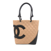 Chanel Cambon Bag Leer in Beige