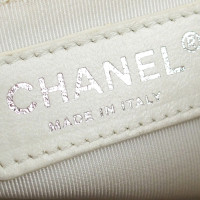 Chanel Tote bag Leer in Wit