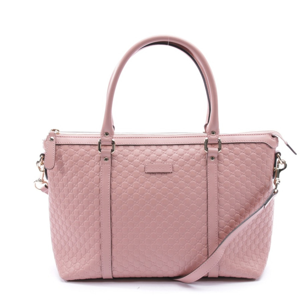 Gucci Handtas Leer in Roze