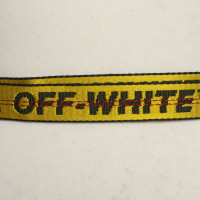 Off White Gürtel aus Canvas in Gelb