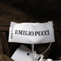 Emilio Pucci Rok Leer in Bruin