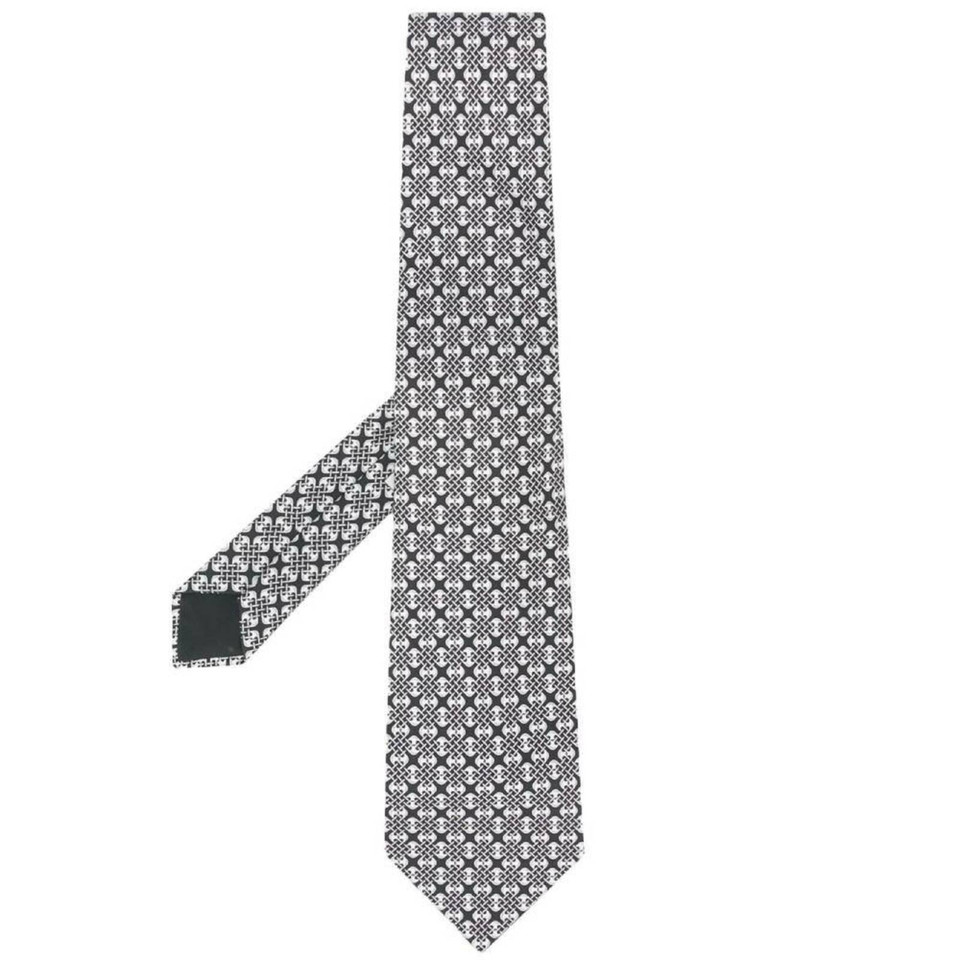 Hermès Krawatte Zijde in Zwart