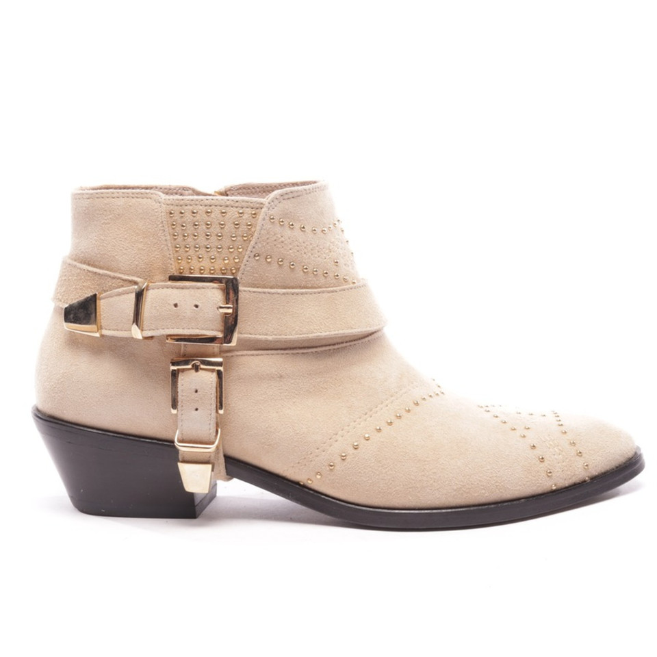 Anine Bing Ankle boots Leather in Beige