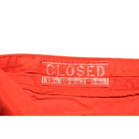 Closed Broeken Katoen in Rood