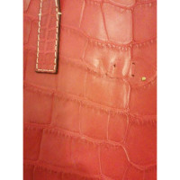 Carolina Herrera Handbag Leather in Red