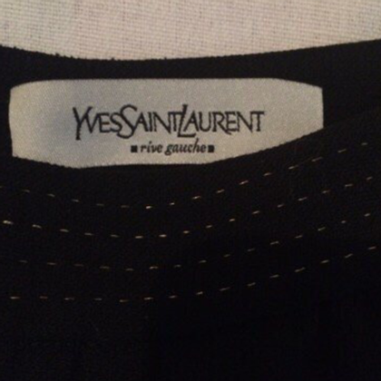 Yves Saint Laurent Rok Wol in Zwart