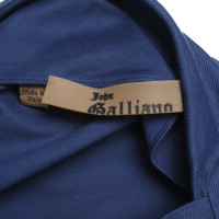John Galliano Vestito in Cotone in Blu