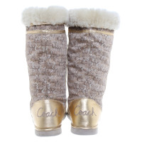 Coach Patterned boots with fur