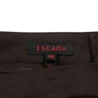 Escada Trousers Wool in Brown