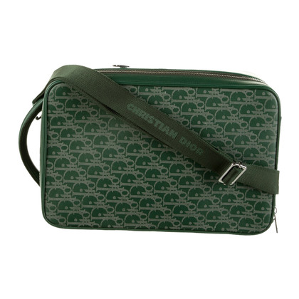 Dior Reisetasche aus Leder in Grün