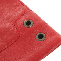 Kenzo Handschuhe aus Leder in Rot