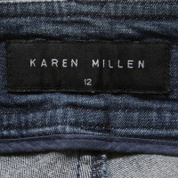 Karen Millen Jeans in Cotone in Blu
